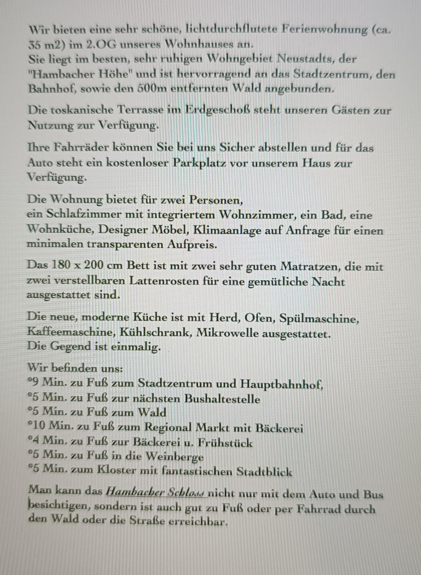Forest & Wein Appartement *